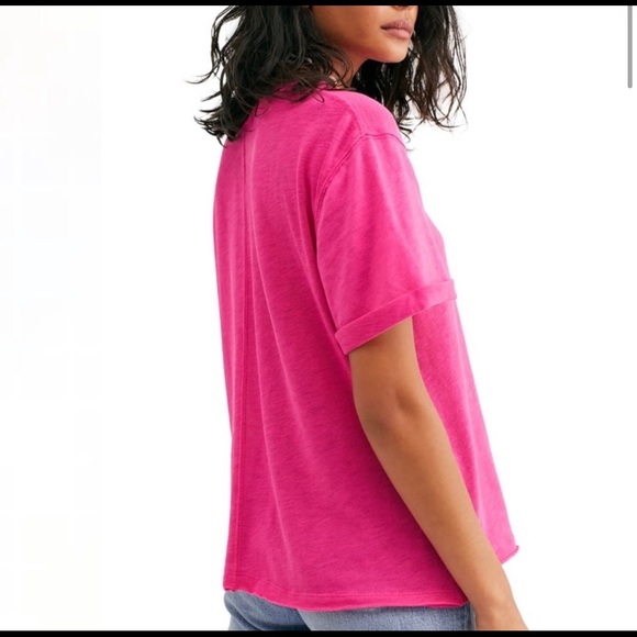 NWT Free People | Cassidy Pink Tee - Picture 3 of 11